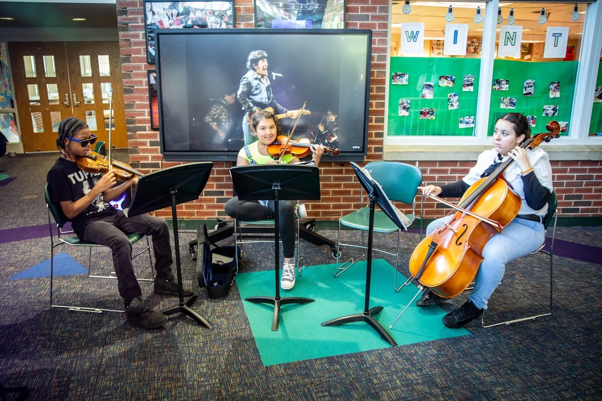 WIMS students playing instruments