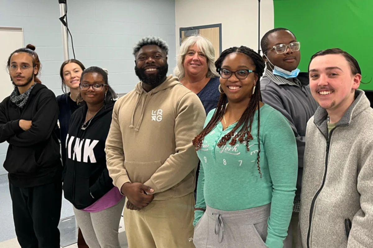 group of Whitney Academy students and teachers