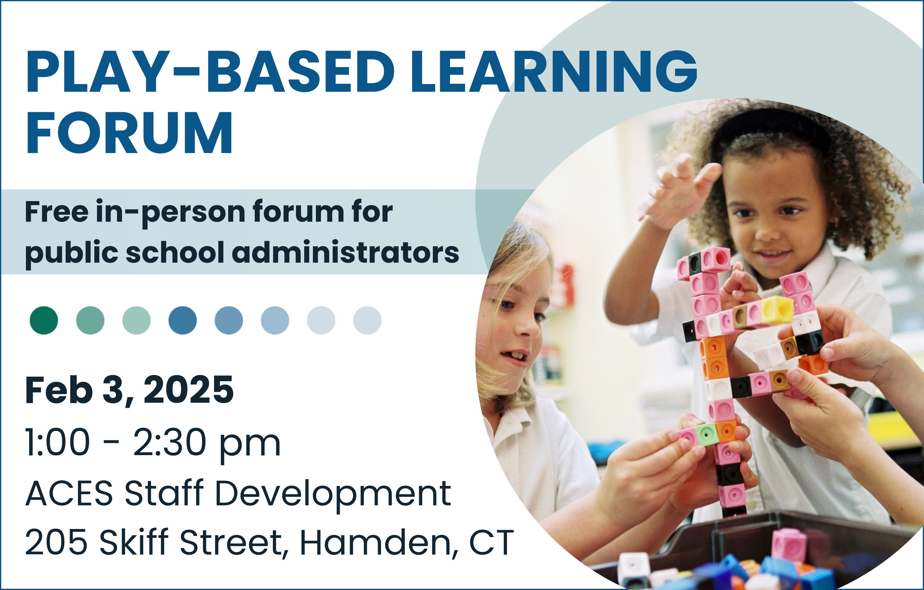 Register for the Play-Based Learning Forum