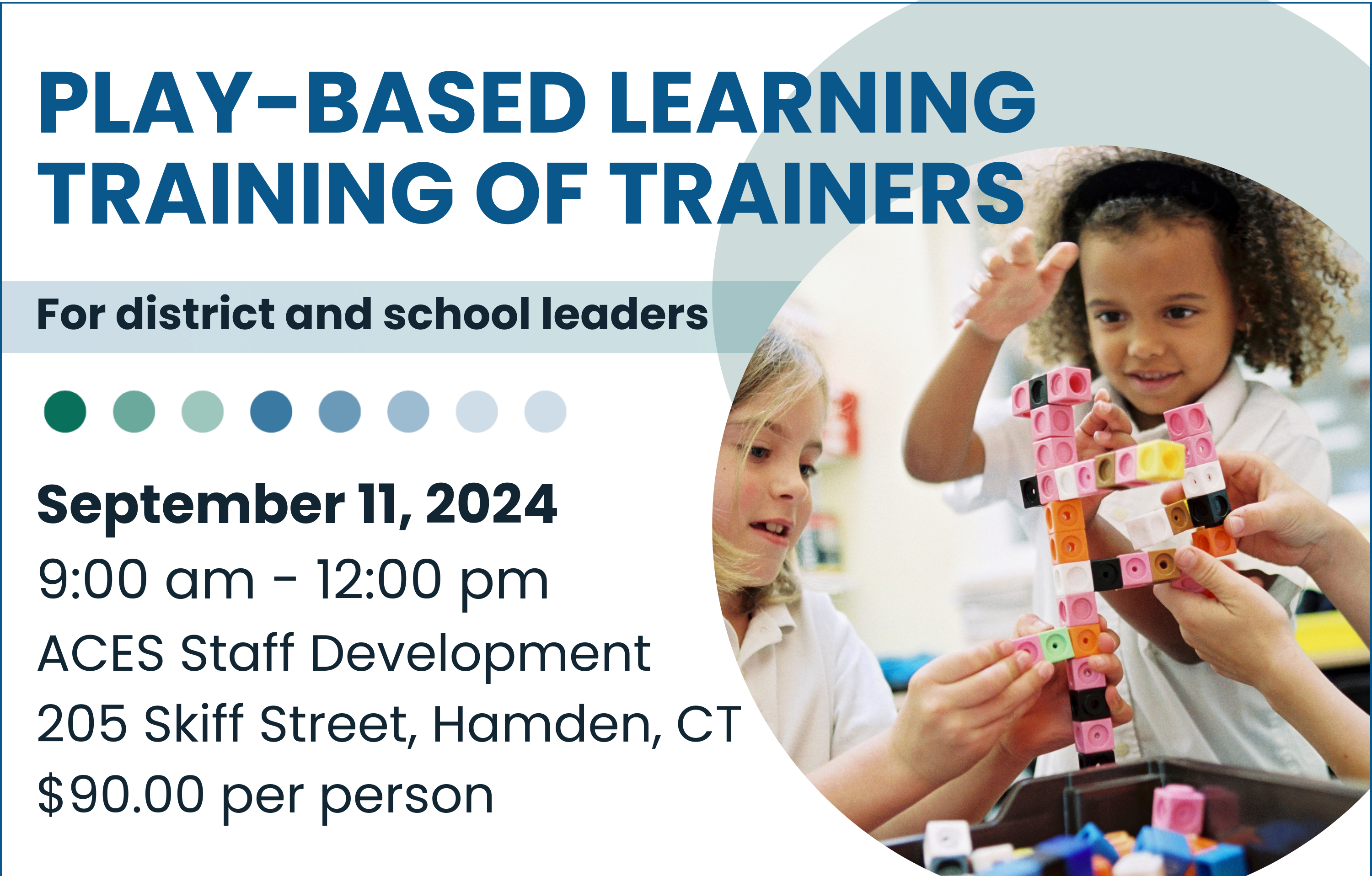 Register for the Play-Based Learning Training of Trainers